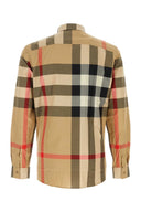 Camisa de poplín bordada de Burberry
