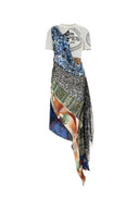 Marine Serre Printed Cotton T Shirt Dress