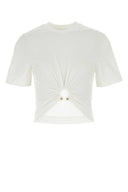 Rabanne White Cotton T Shirt