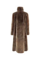Giorgio Armani Brown Fur Coat
