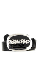 Dsquared Black Leather Belt