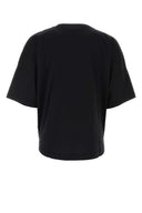 Palm Angels schwarzes Baumwoll übergroße T -Shirt