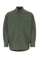 Emporio Armani Olive Green Poplin Shirt