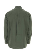 Emporio Armani Olive Green Poplin Shirt