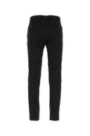 Pt Torino Black Stretch Wool Pant