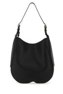 Burberry Black Leather Medium Chess Shoulder Back