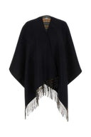Burberry Black Wool Reversible Cape