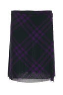 Burberry Embroidered Silk Skirt