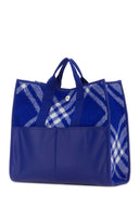 Bolsa de compras de tela bordada burberry