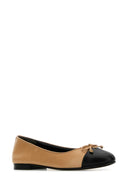 Tory Burch Beige Nappa 가죽 발레리나
