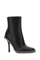 Alexander Wang Black Leather Kira 105 Ankle Boots