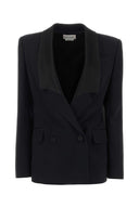 Alexander Mcqueen Black Twill Blazer