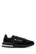 Lacoste Black Stoff und Wildleder Elite Active -Turnschuhe