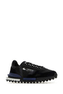 Lacoste Black Stoff und Wildleder Elite Active -Turnschuhe