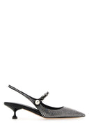 Miu Miu Embellished Satin Pumps
