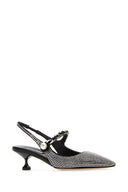 Miu Miu Embellished Satin Pumps
