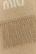 Miu Miu Beige Mohair Blend Scarf