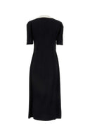 Abito camicia crepe nera miu miu