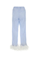 Miu Miu Embroidered Cotton Pant