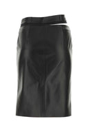 Fendi schwarzer Lederrock