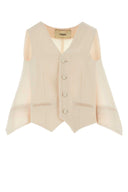 Fendi Ivory Wool Vest