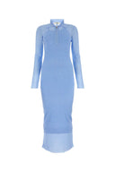 Fendi Light Blue Silk Blend Dress