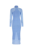 Fendi Hellblau Seidenmischkleid
