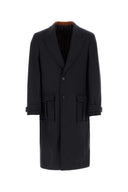 Etur Dark Blue Wool Blend Coat