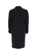 Etur Dark Blue Wool Blend Coat