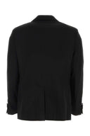 Etro Black Stretch Wool Blazer
