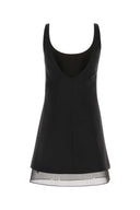 Prada Black Wool Mini Dress