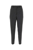 Prada dunkelgraue Wolle Hose
