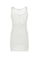 Mini abito di cotone bianco Prada