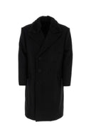 Lanvin Black Wool Blend Coat