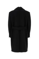 Lanvin Black Wool Blend Coat