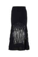 Chloe Black Wool Blend Skirt