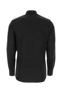 Camicia poplin nera elastici nera