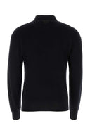 Prada Black Cashmere Blend Polo Shirt