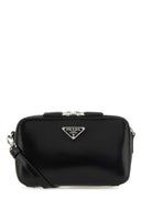 Prada Black Leather Brique Crossbody Bag