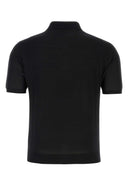Prada Black Wool Polo Shirt