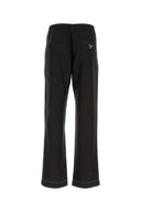 Prada Black Seidenpyjama Hose