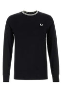 Fred Perry Black Cotton T Shirt