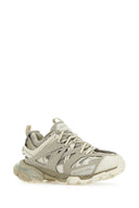 Balenciaga Two Tone Synthetic Leather And Fabric Sneakers