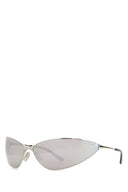 Balenciaga Silver Metal Razor Sunglasses