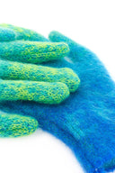 Guantes de mezcla de mohair multicolor ERL