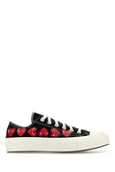 Comme Des Garcons Play Black Canvas Comme Des Garã§Ons X Converse Sneakers