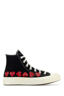 Comme Des Garcons Play Black Canvas Comme Des Garã§Ons X Converse Sneakers