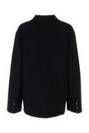 Nanushka Black Stretch Viscose Camisa de mezcla