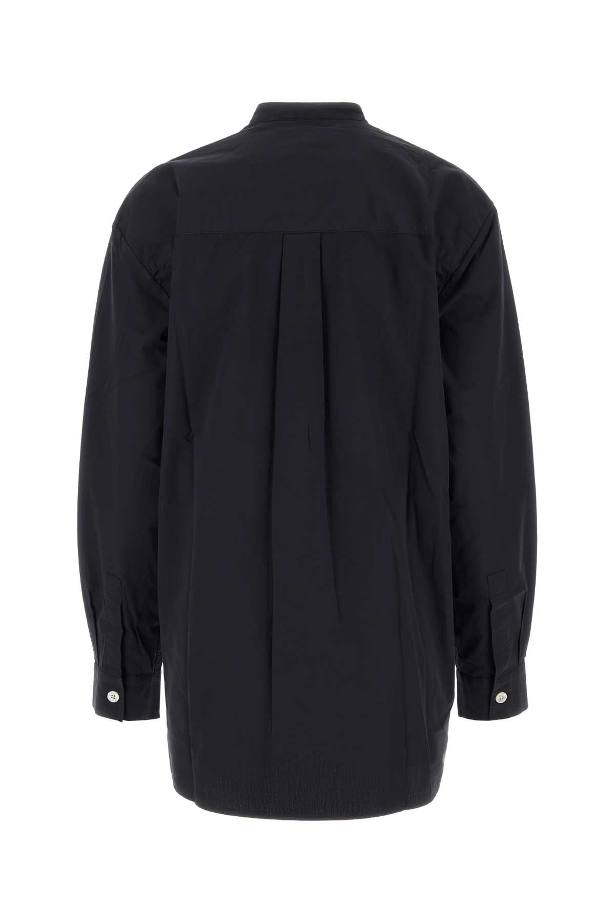 Tekla Slate Cotton Pyjama Shirt