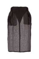 Sonna di seta marrone di Saint Laurent